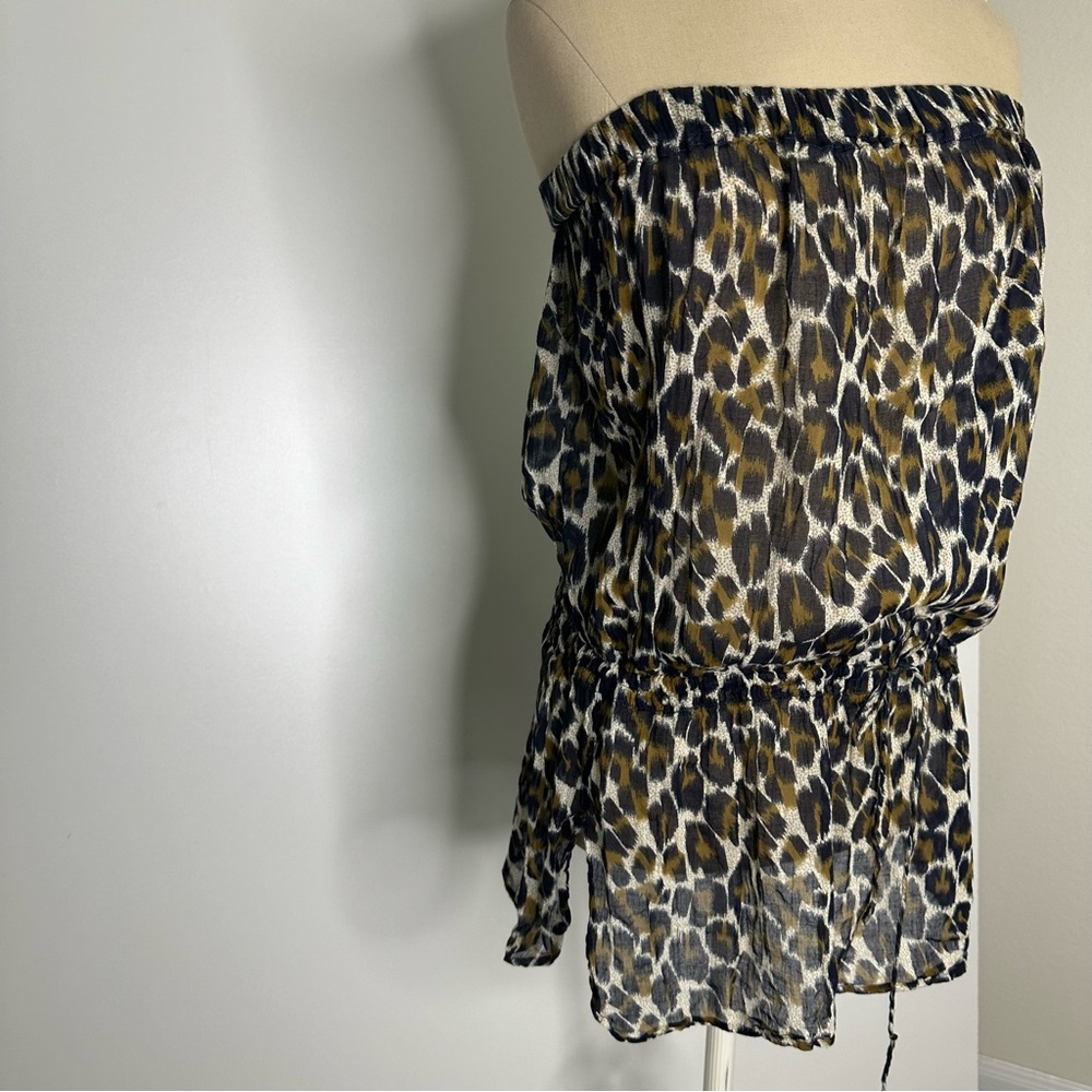 Forever21 animal print strapless top cover up Medium - Picture 13 of 16